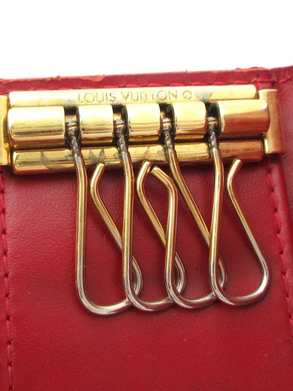 LOUIS VUITTON Multicles 4 M91542 Rouge Fauviste Monogram Vernis - CA1088 - Picture 4 of 7